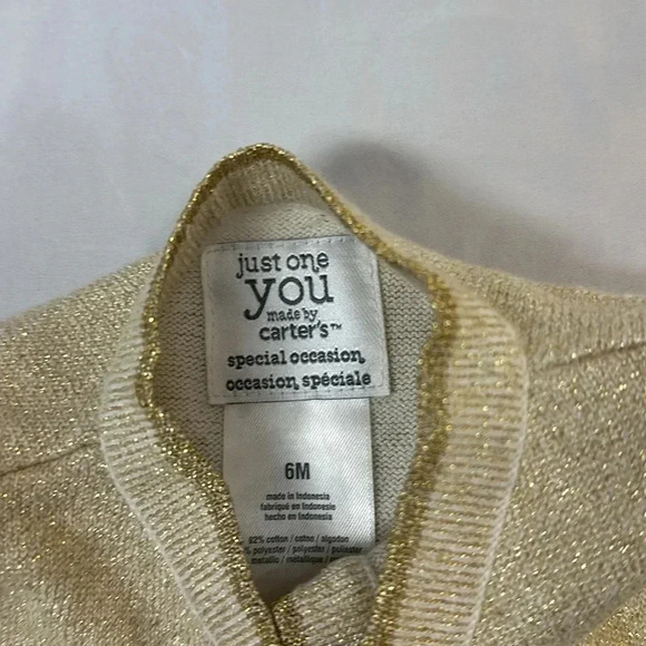 Just One You - Special Occassion - gold thread bolero. Size 6 months - Picture 2 of 4